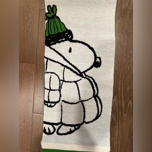 Peanuts Green and White Knit Accessory